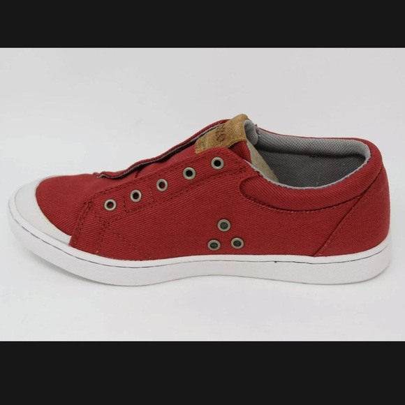 NWT Mozo Maven Red Canvas Slip-Resistant Work Shoes for Crews Sneakers Women’s - Picture 2 of 5